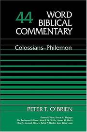 Cover of: Word biblical commentary by general editors, David A. Hubbard, Glenn W. Barker ; Old Testament editor, John D.W. Watts ; New Testament editor, Ralph P. Martin.