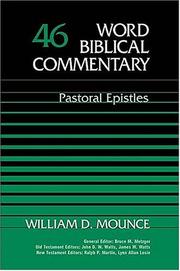 Cover of: Word Biblical Commentary Vol. 46, Pastoral Epistles