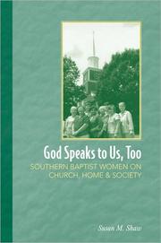 Cover of: God speaks to us, too by Susan M. Shaw