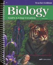 Cover of: Biology, God's living creation by Keith Graham