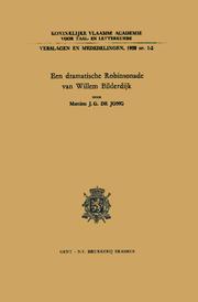 Een dramatische Robinsonade van Willem Bilderdijk by Martien Jacobus Gerardus de Jong