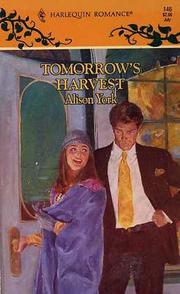 Cover of: Tomorrow's Harvest by Alison York