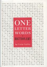 Cover of: One-letter words: a dictionary