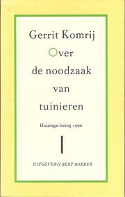 Cover of: Over de noodzaak van tuinieren