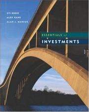 Cover of: Essentials of Investments with Standard & Poor's Educational Version of Market Insight + PowerWeb + Stock Trak Coupon by Zvi Bodie, Alex Kane, Alan J. Marcus, Alan Marcus