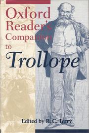 Cover of: Oxford Reader's Companion to Trollope by edited by R.C. Terry