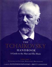 Cover of: The Tchaikovsky Handbook by 