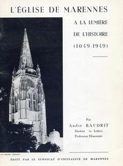 Cover of: L'EGLISE DE MARENNES A LA LUMIERE DE L'HISTOIRE