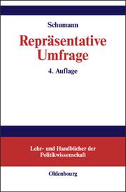 Cover of: Repräsentative Umfrage. by Siegfried Schumann
