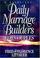 Cover of: Daily marriage builders for couples