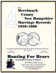Cover of: Merrimack Co NH Marriages by 