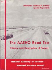 Cover of: The AASHO road test: report.