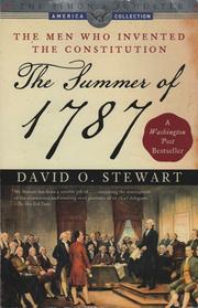 Cover of: The summer of 1787 by David O. Stewart