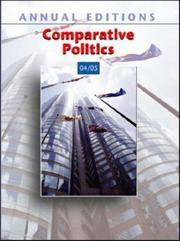 Cover of: Annual Editions: Comparative Politics 04/05 (Annual Editions)