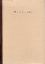 Cover of: Meesters by Pieter Nicolaas van Eyck