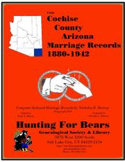 Early Cochise County Arizona Marriage Index 1880-1942 4 Vol by Nicholas Russell Murray, Dorothy Ledbetter Murray