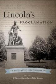 Cover of: Lincoln's proclamation: emancipation reconsidered