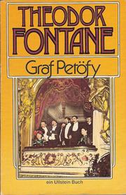 Cover of: Graf Petöfy by Theodor Fontane