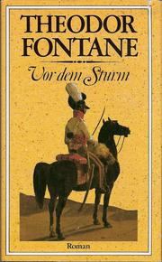 Cover of: Vor dem Sturm by Theodor Fontane