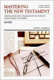Cover of: Mastering the New Testament (Mark) | David L. McKenna