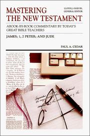 Cover of: James; 1,2 Peter; Jude (Communicator's Commentary) by Paul A. Cedar