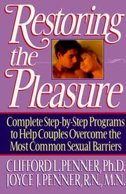 Cover of: Restoring the pleasure by Clifford Penner