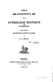 Cover of: Anthologie érotique d'Amarou