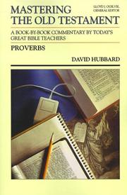 Cover of: Proverbs (Mastering the Old Testament, Vol 15a)