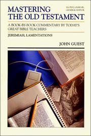 Cover of: Jeremiah, Lamentations | John Guest