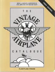 Vintage airplane catalogue by Paul L. Bordes