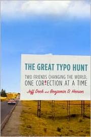 Cover of: The great typo hunt | Jeff Deck