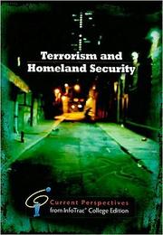 Cover of: Terrorism and Homeland Security by Michael Fischer