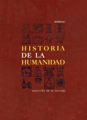 Cover of: Historia de la Humanidad: Libro 1 - Evolución de su Cultura