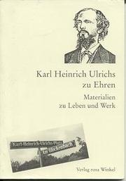 Cover of: Karl Heinrich Ulrichs zu Ehren