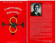 Cover of: Contraception naturally! by by Francis J. Trapani.