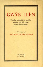 Cover of: Gwyr Llen by 