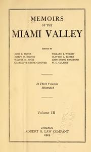 Cover of: Memoirs of the Miami Valley, vol. 3