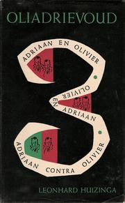 Cover of: Oliadrievoud by Leonhard Huizinga