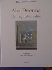 Cover of: Alix DEONNA: Un regard insolite