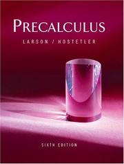 Cover of: Pre-Calculus 6th Edition