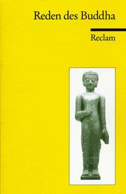 Cover of: Die Reden des Buddha by 