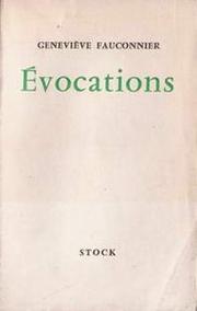 Cover of: Evocations by 