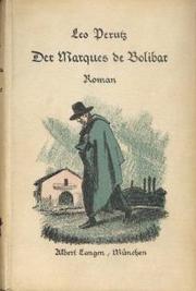 Cover of: Der Marques de Bolibar: Roman.