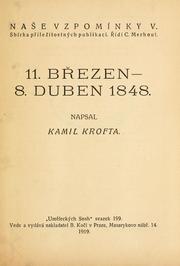 Cover of: 11. Bezen - 8. Duben 1848. by Krofta, Kamil