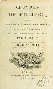 Cover of: Oeuvres de Molière. by Molière, Molière