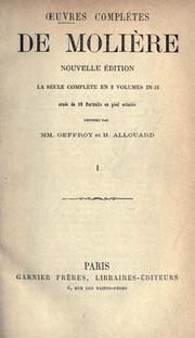 Cover of: Oeuvres complètes de Molière. by Molière