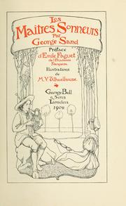 Cover of: Les maîtres sonneurs