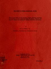 Front cover of 1951 report on foreign educational systems by Benjamin Franklin Crowson