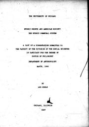 Cover of: Ethnic groups and American society: the ethnic communal system ...