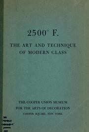 Cover of: 2500 F. | Cooper Union Museum for the Arts of Decoration